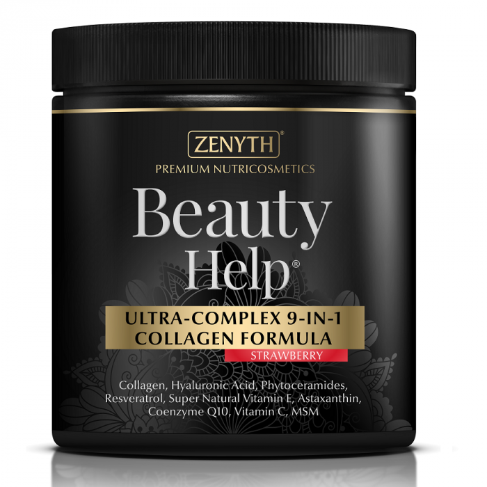 Beauty Help Ultra-Complex 9-in-1 Collagen Formula cu aromă de căpșuni, 300 g, Zenyth [1]