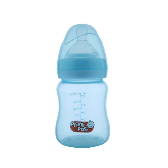 Biberon gat larg 150 ml+tetina silicon 0-3 luni R0146 [1]