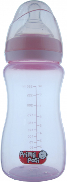 Biberon gat larg 250 ml+tetina silicon 0-3 luni R0145 [1]