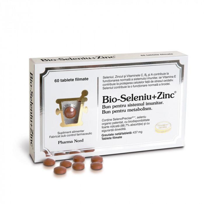 Bio-Seleniu+Zinc, 60 tablete filmate [1]