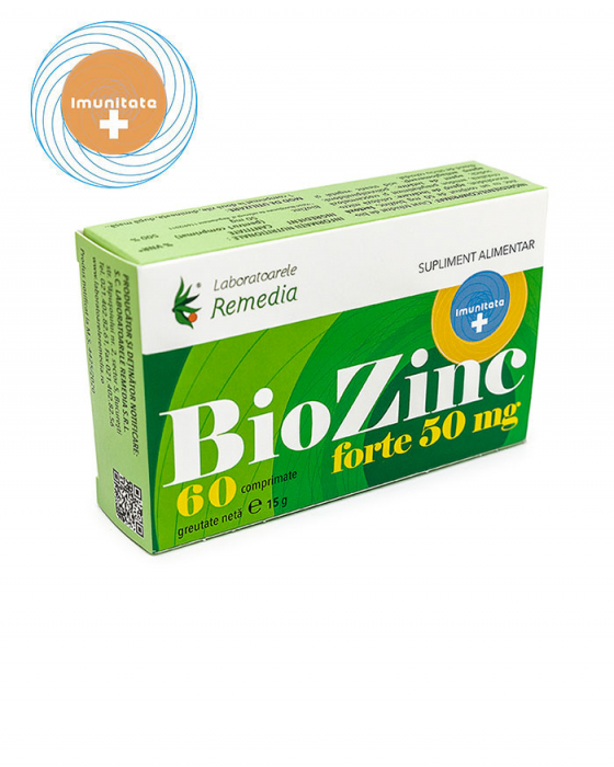 Biozinc Forte 50 mg 60 comprimate [1]