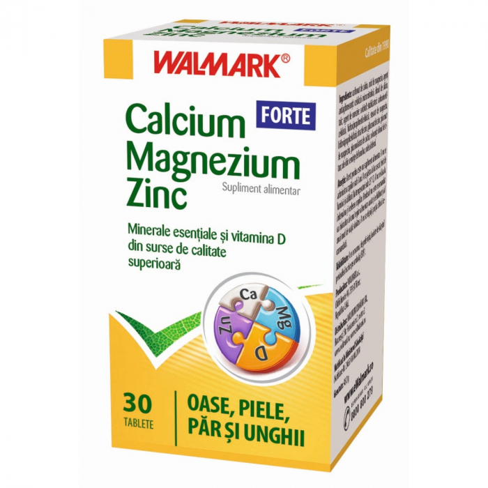 W-Calcium Magnezium Zinc FORTE, 30 tablete [1]