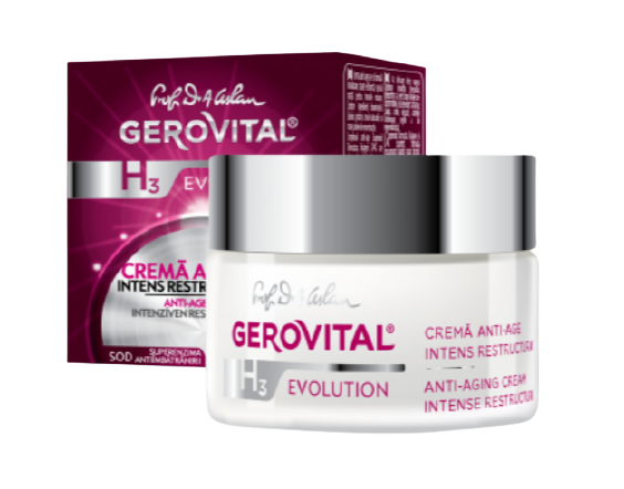 Gerovital H3 Evolution Cremă anti-age intens restructurantă, 50 ml [1]