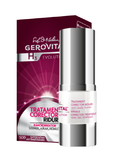 Tratament corector riduri - ochi, buze, frunte, Gerovital H3 Evolution, 15 ml [1]