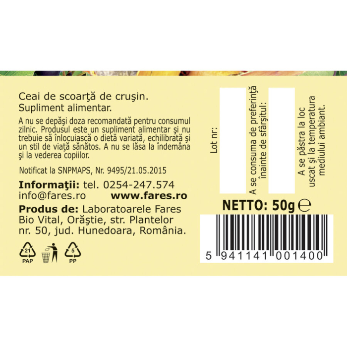 Ceai Crusin Scoarta D116 X 50G - Fares [5]