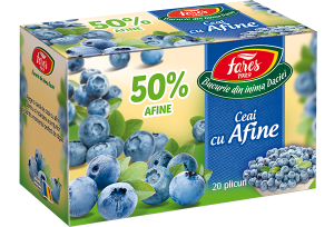 Ceai cu afine 50%, ceai la plic [1]