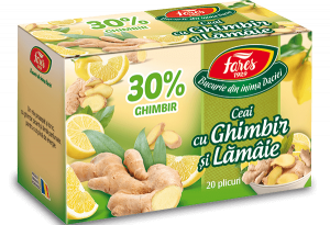 Ceai cu ghimbir 30% si lamaie, ceai la plic [1]