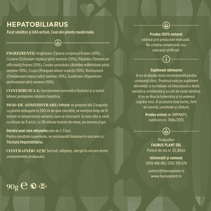 Ceai Hepatobiliarus 90g [6]