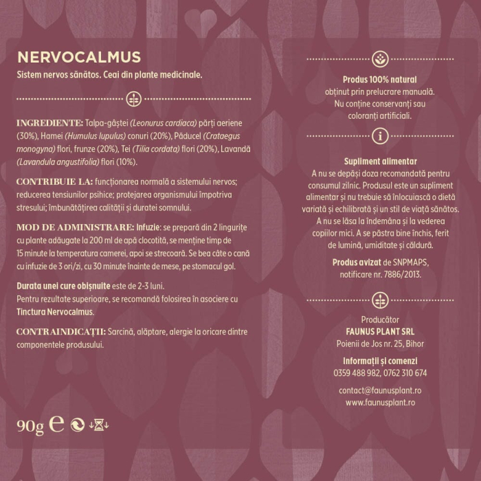 Ceai Nervocalmus 90g [6]