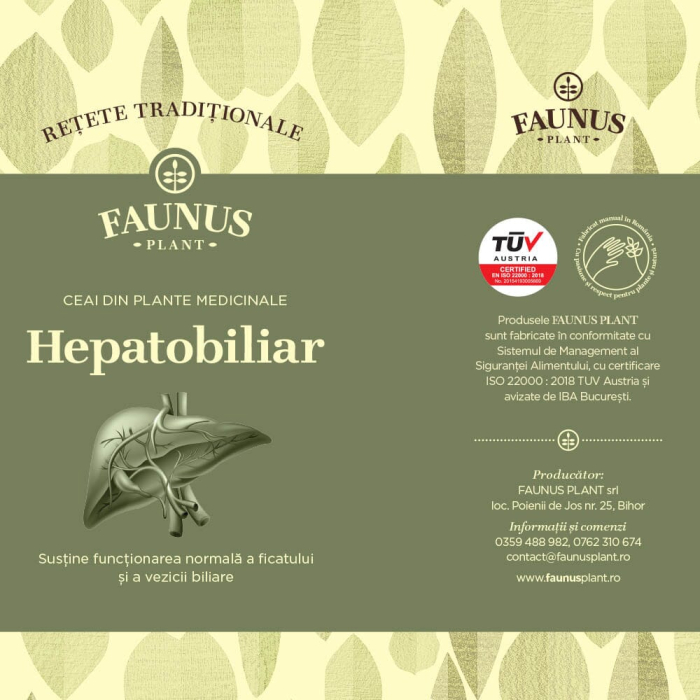Ceai -Rețete Tradiționale- Hepatobiliar 180g [7]