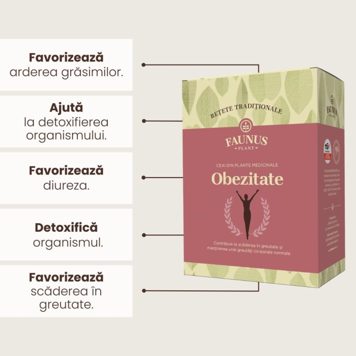Ceai -Rețete Tradiționale- Obezitate 180g [5]