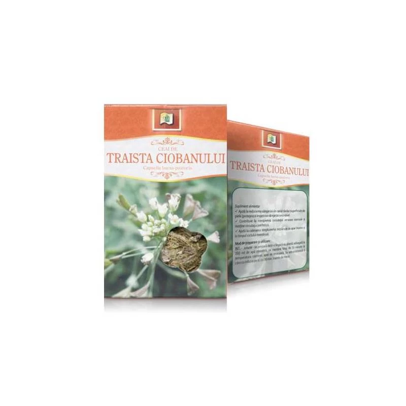 Ceai Traista Ciobanului- iarba, 50 g [1]
