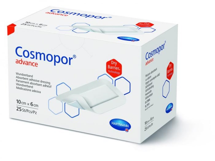 Cosmopor advance plasture steril 10 cm x 6 cm, 25 plasturi [1]