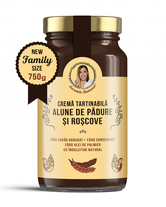 Cremă tartinabilă cu unt de alune de pădure și roșcove - 750g [1]