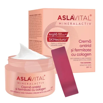 Crema Antirid și Fermitate cu Colagen 1150 x 50 ml Aslavital [2]