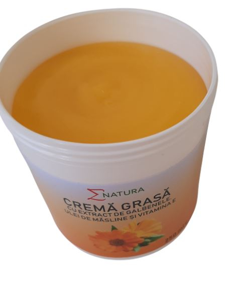 Crema grasă cu extract de gălbenele, ulei de măsline și vitamina E 250 ml [2]