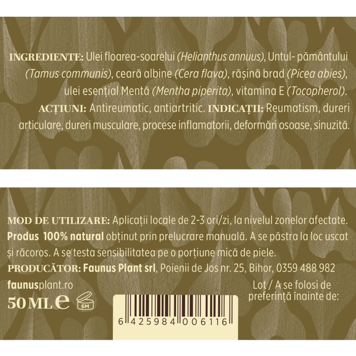 Cremă Tip Balsam Untul Pământului 50ml [5]