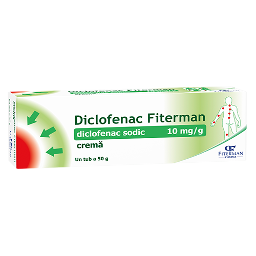 Diclofenac Fiterman 10 mg/g, crema x 50 g [1]