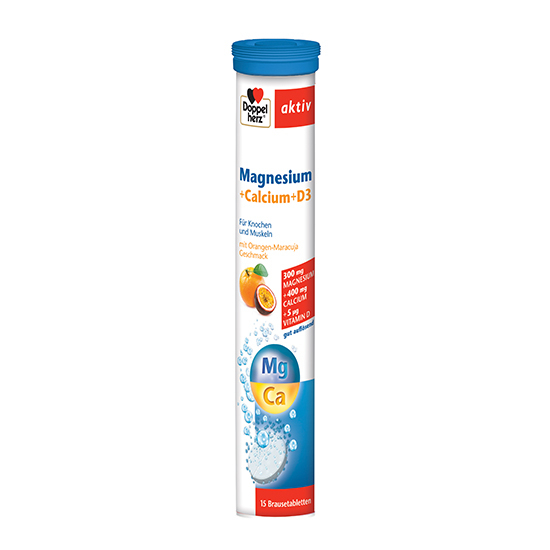 Doppelherz Aktiv Magneziu+Calciu+D3 15 comprimate efervescente [2]
