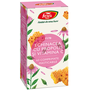 Echinacea cu propolis si vitamina C F170, 63 capsule [1]