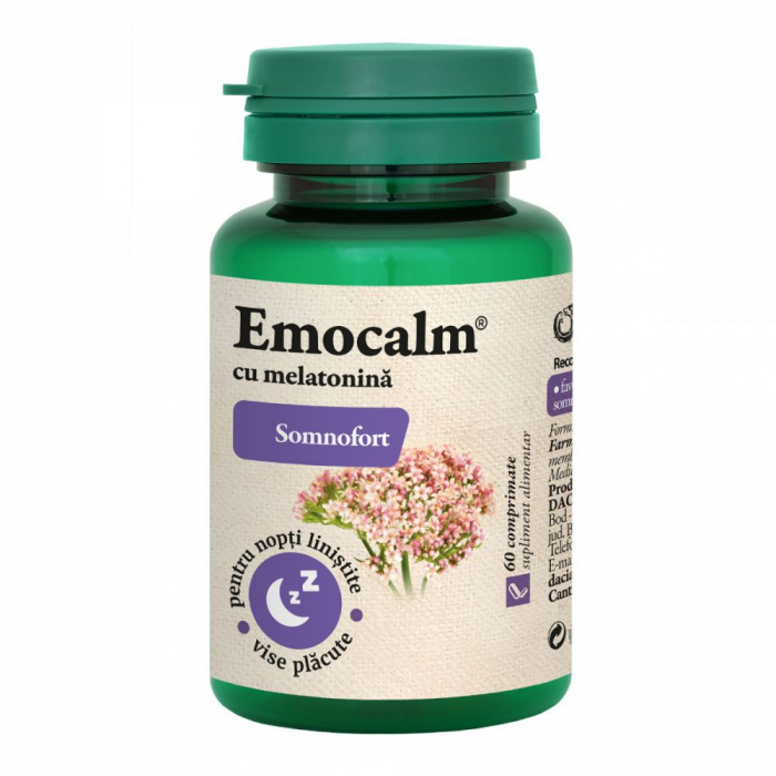 Emocalm cu melatonina (Somnofort cu melatonina), 60 comprimate [2]