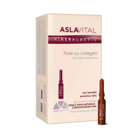 Fiole cu colagen Mineralactiv AslaVital, 10 fiole x 2 ml [2]