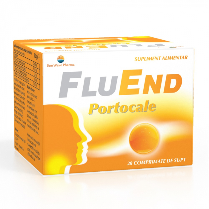 FluEnd portocale, 20 comprimate de supt [1]
