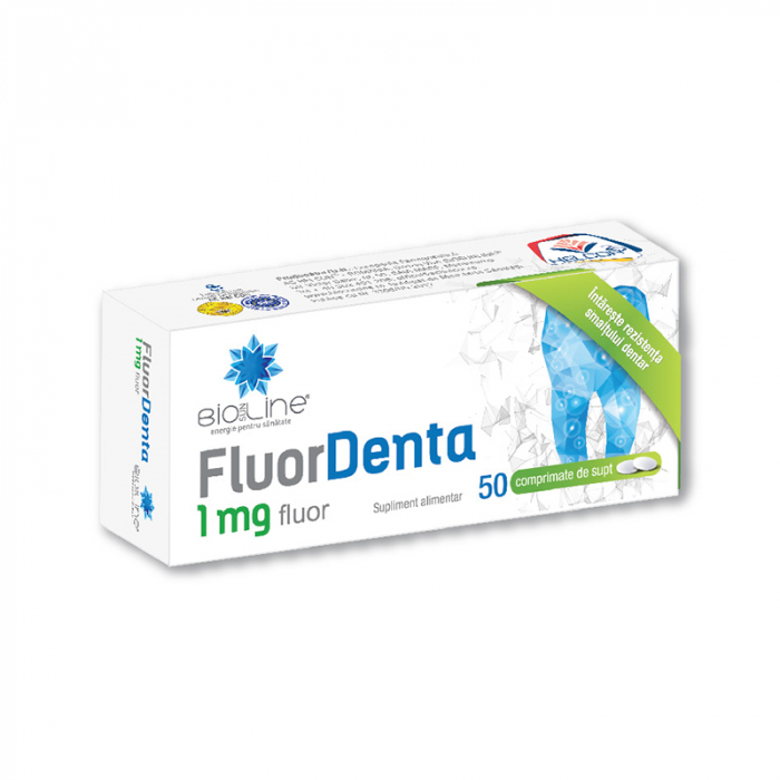 Fluor Denta - rezistenta smaltului dentar, x 50 comprimate [1]