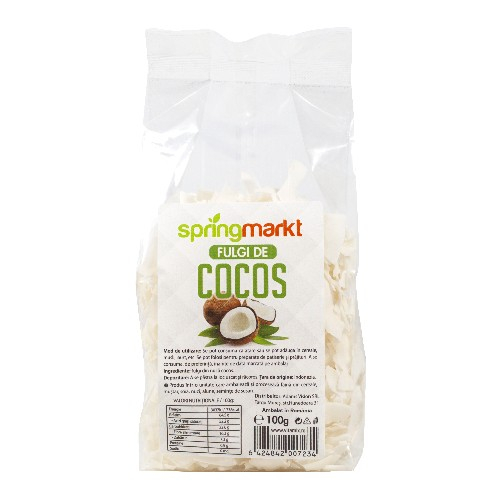 Fulgi de Cocos, 100gr, springmarkt [1]