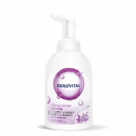 Gerovital Sapun lichid spuma antibacterian Pure&Soft , 300ml [1]