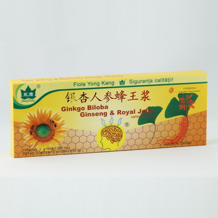 Ginkgo Biloba&Ginseng&Royal Jelly X 10Fiole - Minerva [2]