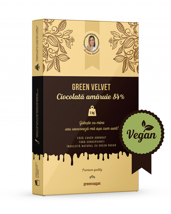 Green Velvet ciocolată amăruie 84% - 1kg [1]