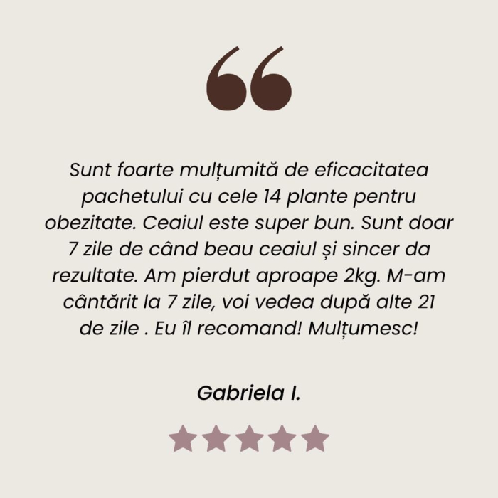 Ceai -Rețete Tradiționale- Obezitate 180g [11]