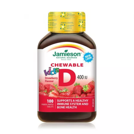 Jamieson Vitamina D3 400UI kids , 100 tablete masticabile [1]