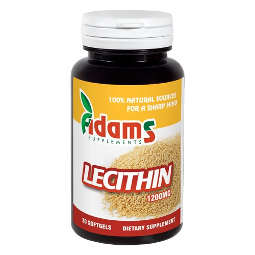 Lecithin 1200mg 30cps Adams Supplements [1]