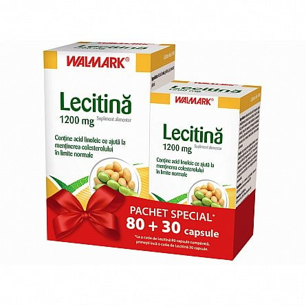 Pachet W-Lecitina 1200 mg 80 capsule + 30 capsule cadou [1]