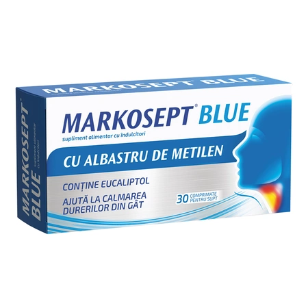 Markosept Blue , 30 Comprimate de Supt [1]