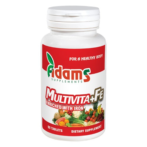 Multivita+Fe 90tab. Adams Supplements [1]