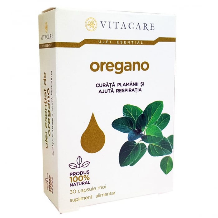 Ulei esențial de Oregano, 30 capsule, Vitacare [1]