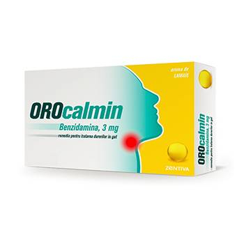 Orocalmin cu aroma de Lamaie 3 mg x 20 pastile [1]