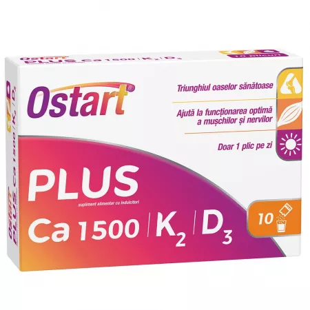 Ostart Plus Ca 1500+K2+D3 , 10 Plicuri [1]