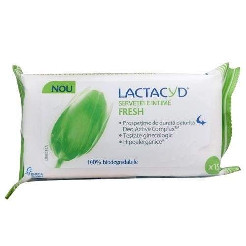 Lactacyd servetele intime fresh x 15 bucati, Omega Pharma [1]