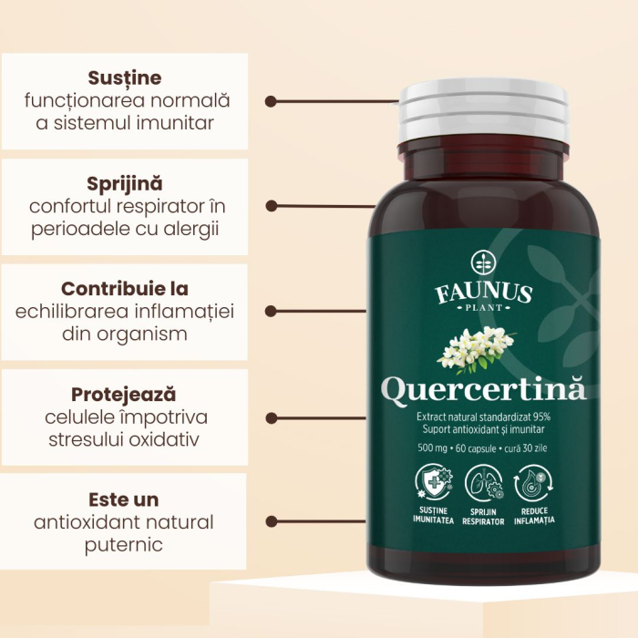 Quercetină 500mg - 60 capsule [6]