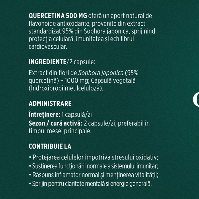 Quercetină 500mg - 60 capsule [7]
