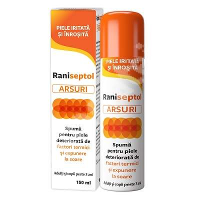 Raniseptol ARSURI - Spuma pentru piele deteriorata, 150 ml [1]