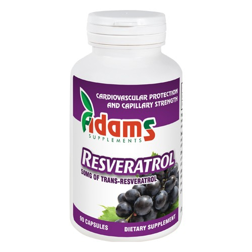 Resveratrol 50mg 90cps. Adams Supplements [1]