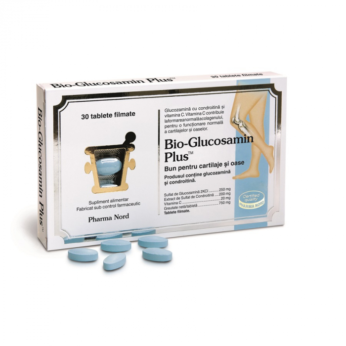 Bio-Glucosamin Plus, 30 tablete filmate [1]