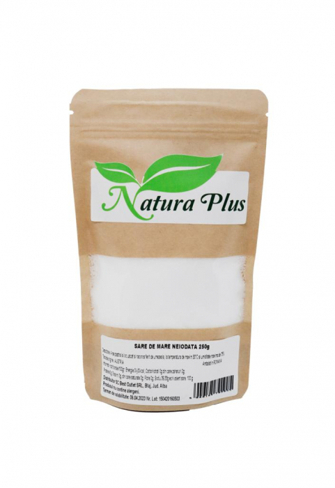 Sare de Mare Neiodata 250 g Natura Plus [1]