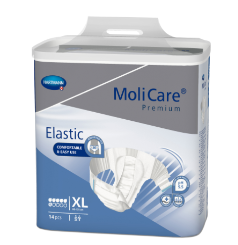 Scutece Adulti Premium elastic Molicare 6 picaturi XL , 14 Bucati [1]