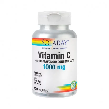 Vitamin C 1000 mg Solaray, 100 capsule vegetale [1]
